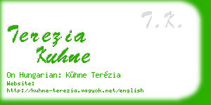 terezia kuhne business card