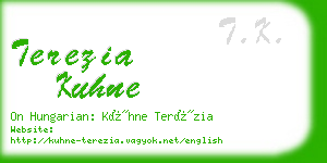 terezia kuhne business card